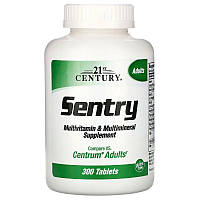 Мультивитамины и минералы 21st Century "Sentry" для взрослых (300 таблеток)