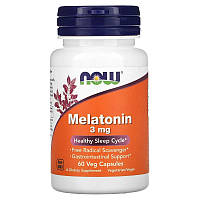 Мелатонин, 3 мг, Now Foods (60 капсул)