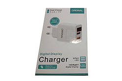 Мережевий зарядний пристрій ORIGINAL 2 USB 3,1 А