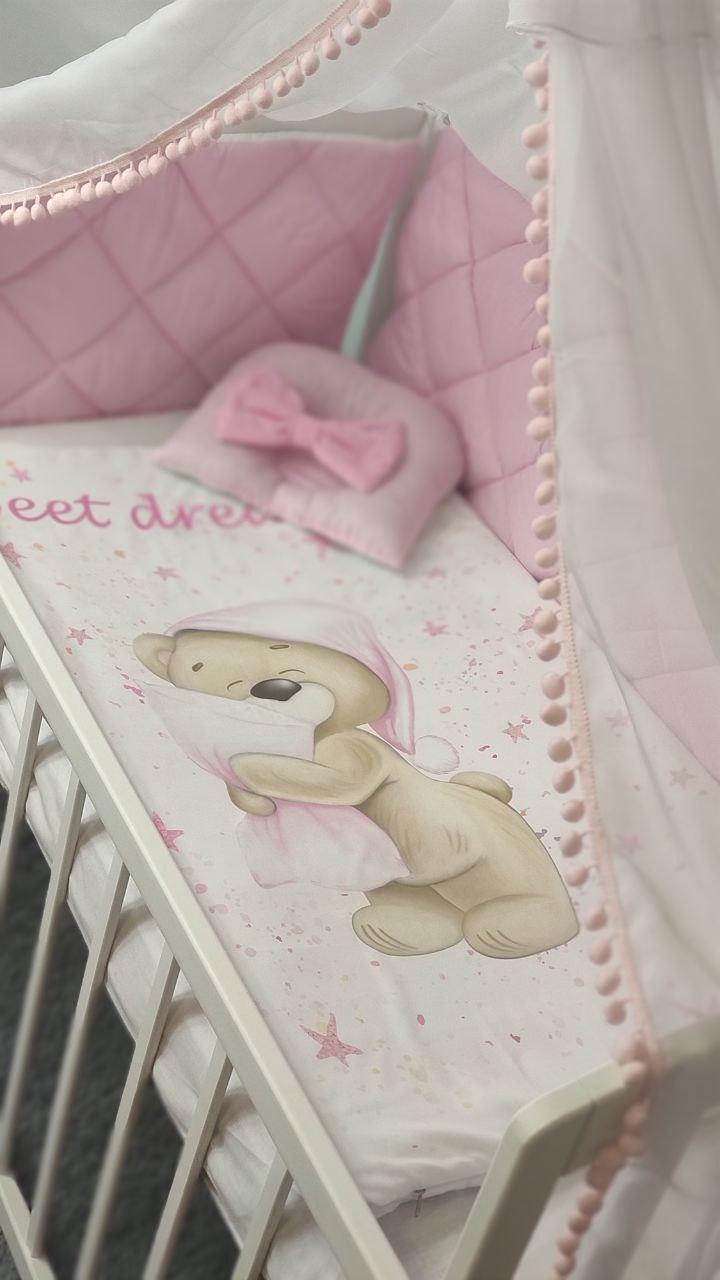 Комплект постільної білизни в дитяче ліжечко