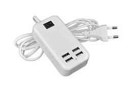 Мережевий зарядний пристрій Hub 15 W 4 порти