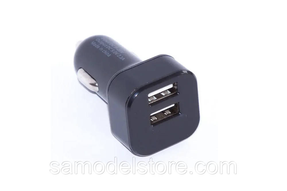 Автомобільний адаптер HC-1 2 USB 2,4 А, фото 1