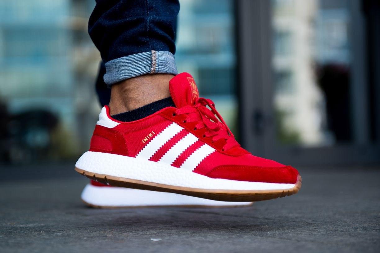 Кросівки чоловічі червоні Adidas Iniki (00215), фото 1