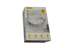 Мережевий зарядний пристрій ORIGINAL 1 USB 3 А