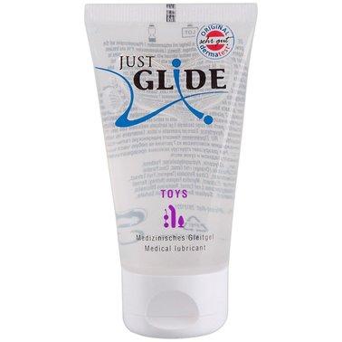 Лубрикант на водній основі для секс-іграшок JUST GLIDE Toy 50 мл, фото 1