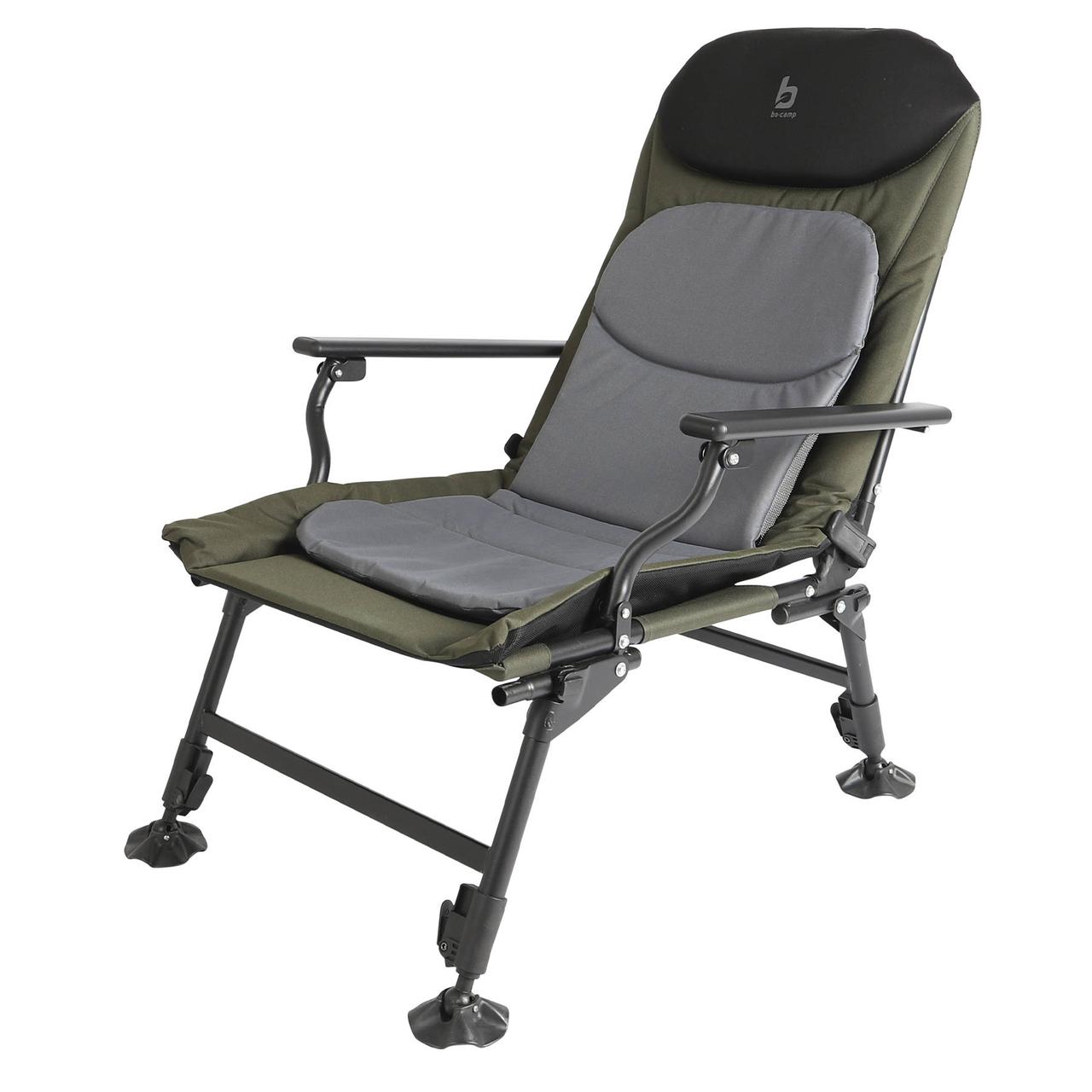 Раскладное кресло Bo-Camp Carp Black/Grey/Green (1204100). Рыбацкое ...