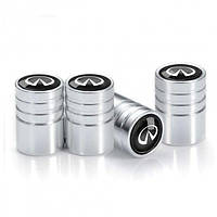 Ковпачки на ніпель для Infiniti Alitek Long Silver Інфініті (4 шт.