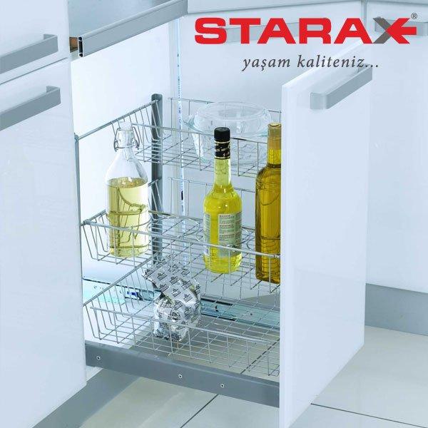 Карго для Кухни S-2122 3-уровневое с Сеткой для Бутылок, в Секцию 400мм ...