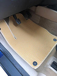 Килимки EVA (2 ряди, бежеві) для Seat Alhambra 1996-2010 рр від VLF комп.