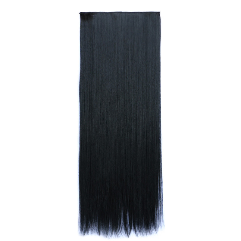 Штучне волосся на шпильках. Колір #01 Чорний, фото 1