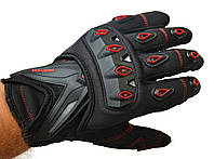 Мото перчатки SCOYCO MC10 red, мотоперчатки текстильные с защитой