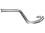 Труба проміжна Опель Астра J (Opel Astra J 1.6 CDTi / 2.0 CDTi (17.106) Polmostrow алюминизированная