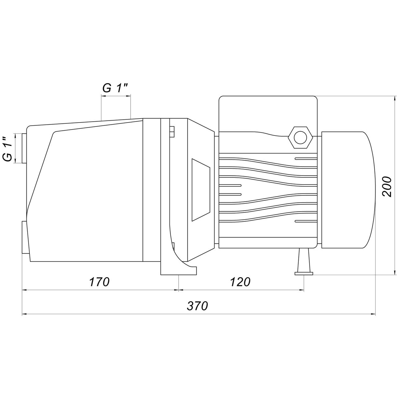 Насос центробежный Optima JET100A - фото 3 - id-p121778424