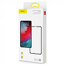 Захисне скло Baseus для iPhone XS Max Full coverage curved, Black (SGAPIPH65-KC01), фото 9