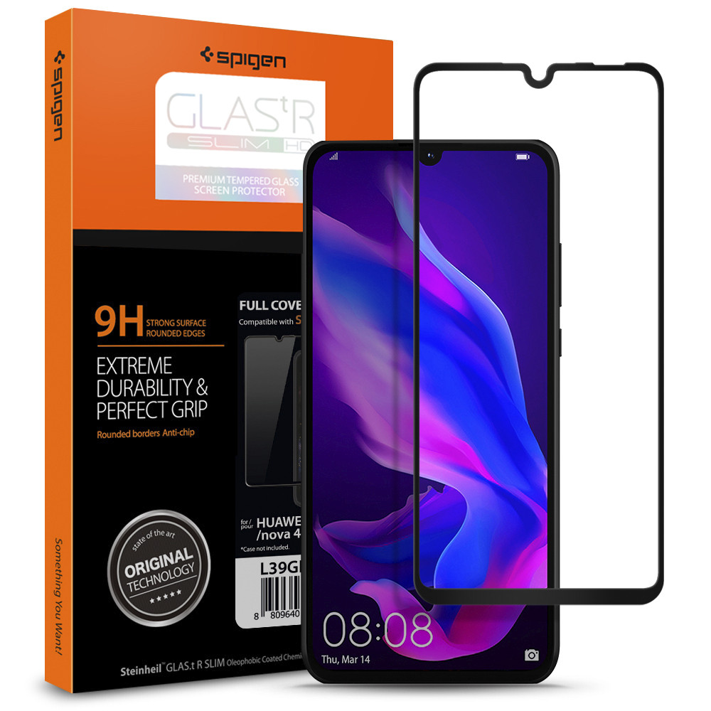 Захисне скло Spigen для Huawei P30 Lite GLAS.tR Full Cover, Black (L39GL26019)