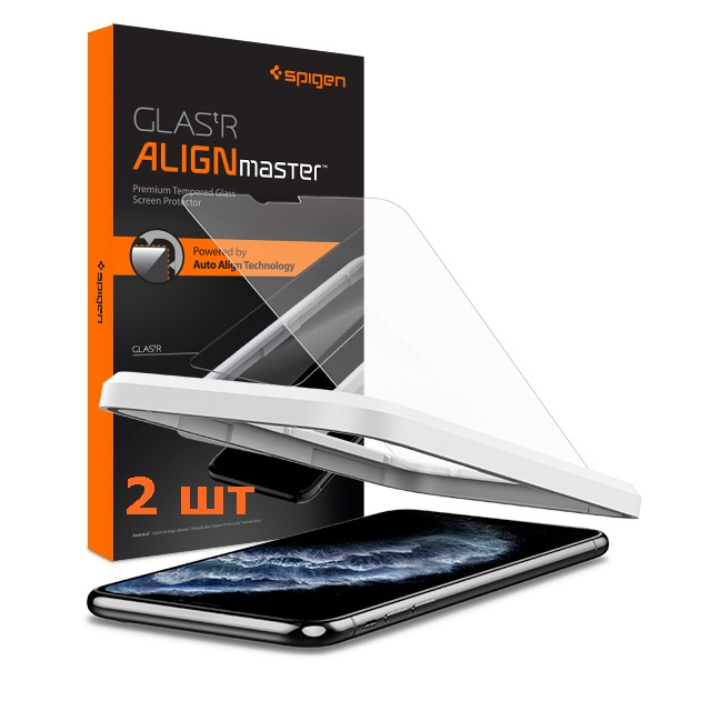 Захисне скло Spigen для iPhone 11 Pro Align Master (1 шт.) (AGL00113)