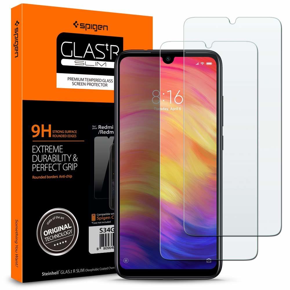 Захисне скло Spigen для Xiaomi Redmi Note 7 /Note 7 Pro GLAS.tR SLIM (2 шт.) (S34GL26119)