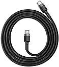Кабель USB Baseus Cafule Type-C 3A 1m, Black+Grey (CATKLF-GG1), фото 3