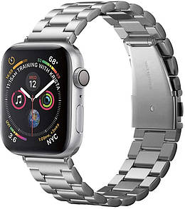 Металевий ремінець Spigen Modern Fit для Apple Watch 42 / 44 mm Silver (062MP25404)
