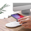 Бездротовий зарядний пристрій Baseus Smart 2in1 Type-C, White (WX2IN1-C02), фото 4