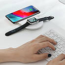 Бездротовий зарядний пристрій Baseus Smart 2in1 Type-C, White (WX2IN1-C02), фото 5