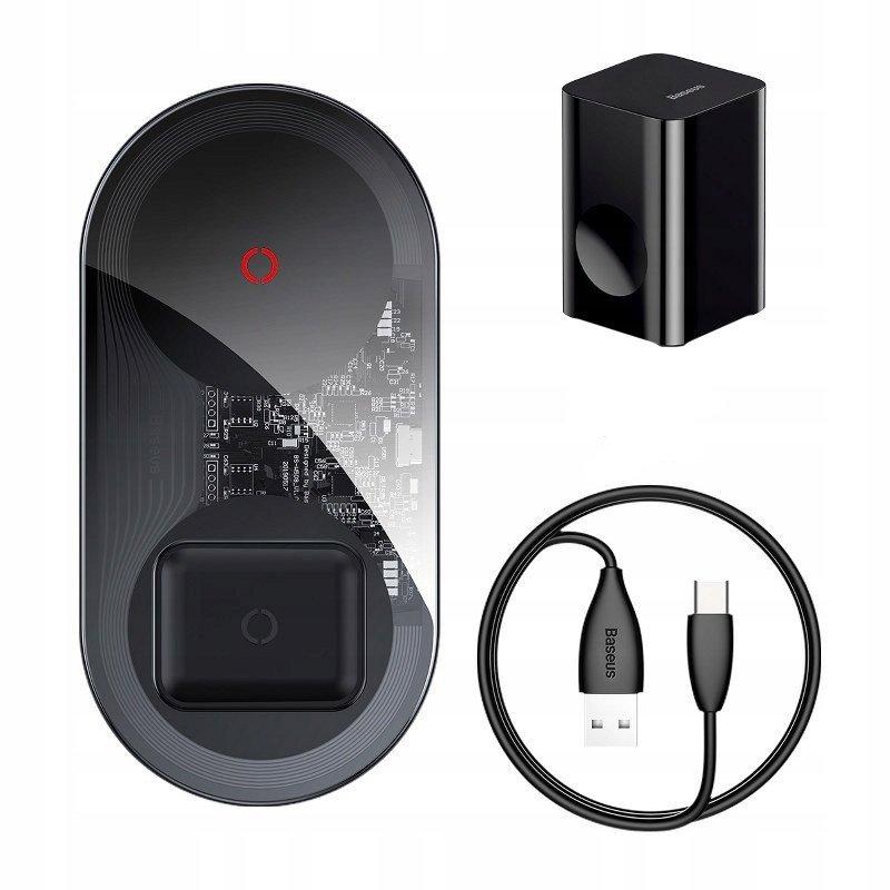 Бездротовий зарядний пристрій Baseus Simple 2in1 Turbo Edition 24 W (TZWXJK-A01)