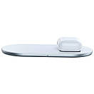 Бездротовий зарядний пристрій Baseus Simple 2in1, White (WXJK-02), фото 5