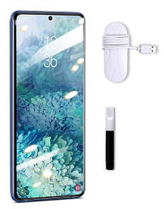 Захисне скло Baseus для Samsung Galaxy S20 Plus Curved-screen UV (2 шт.), Transparent (SGSAS20P-UV02)