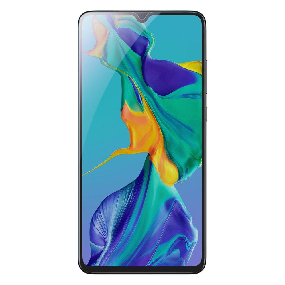 Захисне скло Baseus для Huawei P30 All-screen Arc-surface Anti-bluelight, Black (SGHWP30-KB01)