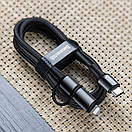 Кабель Baseus Twins 2 in 1 Type-C to Type-C 60W+iP 1m, Black (CATLYW-01), фото 3