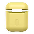 Чехол Baseus для AirPods 2/1 series - Super Thin Silica Gel, Yellow (WIAPPOD-BZ0Y), фото 7