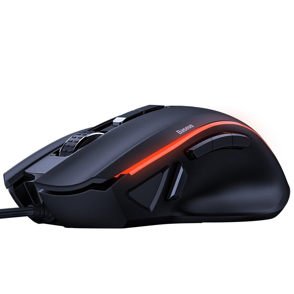 Мишка ігрова Baseus Gamo 9 Programmable Buttons Gaming Mouse GM01, Black (GMGM01-01), фото 1