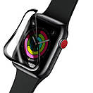 Защитное стекло Baseus Full-screen для Apple Watch series 1/2/3 (42mm), Black  (SGAPWA4-F01), фото 3