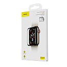 Защитное стекло Baseus Full-screen для Apple Watch series 1/2/3 (42mm), Black  (SGAPWA4-F01), фото 7