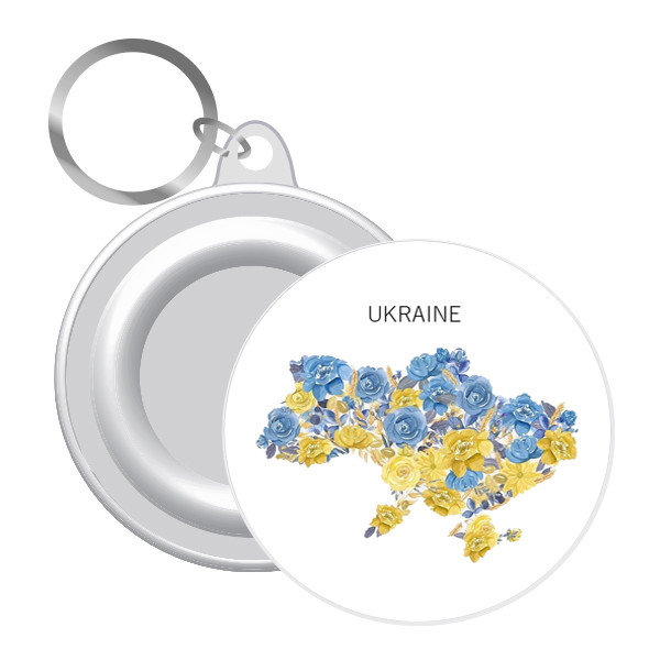 Брелок з українською символікою 12 шт Ukraine