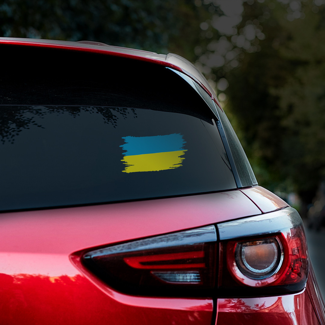 Наклейка на Авто Прапор України 10*17см +монтажна Плівка — Купити ...