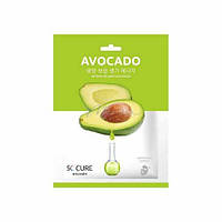 Маска для обличчя ампульна з екстрактом авокадо 5C CURE Jkosmec Avocado Intensive Ampoule Mask