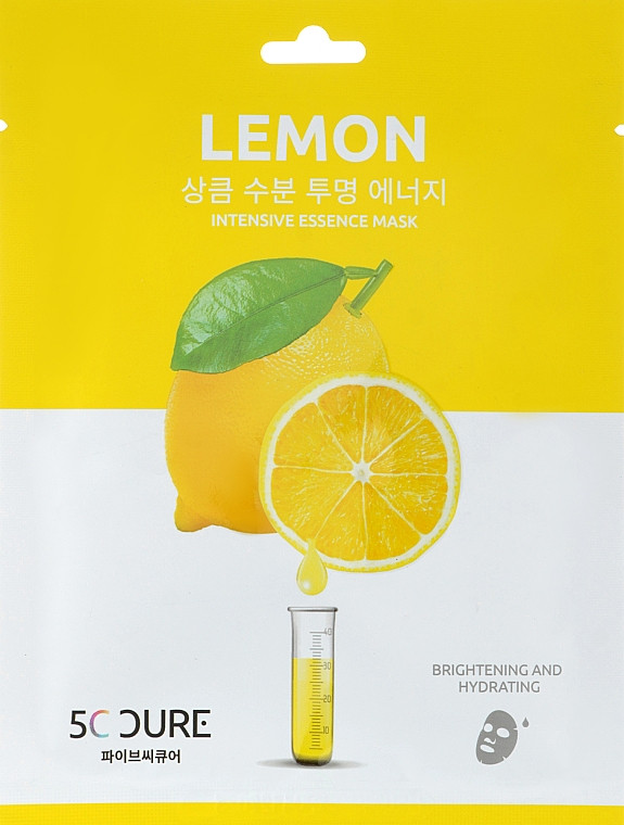 Маска для обличчя з екстрактом лимона Jkosmec 5C Lemon