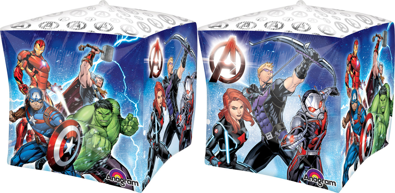 А 15" Avengers Balloon. Фольгована куля Месники куб — В УП