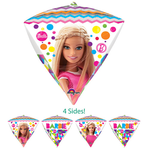 А 17" Diamondz Jumbo Barbie Sparkle Balloon Packaged. Фольгована куля Барбі — В УП