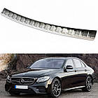 Захисна накладка на задній бампер для Mercedes-Benz W213 E-Class 4Dr Sedan 2016+ /нерж.сталь/