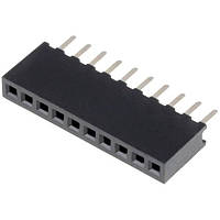 Разъем штыревого соединения DS1065-01-1X10S8BV шаг 1.27 мм