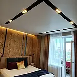 Профіль алюмінієвий для натяжних стель - LumFer N01-BK/BK, чорний, для чорних ніш, 2 м., фото 3