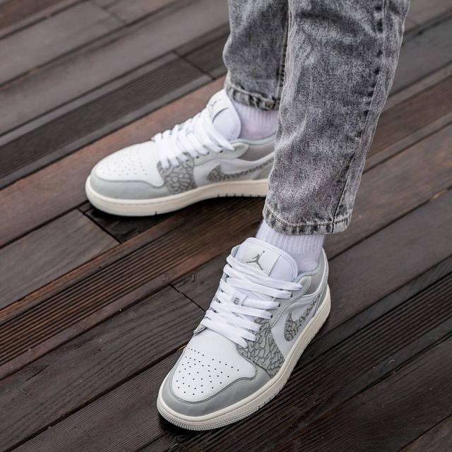 air jordan 1 low prm smoke grey elephant