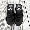 В'єтнамки чорного кольору м'які на великій платформі "АМН" 2756, фото 6