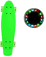 Пенни борд Penny Board SC20603 56*15 см колеса PU со светом, зеленый