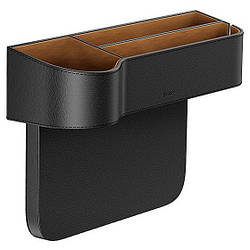 Автомобільний органайзер між сидіннями BASEUS Elegant Car Storage Box Шкіра Чорний (CRCWH-01)