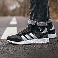 Мужские кроссовки Adidas Iniki Black/White (Размер 44 - 28 см)