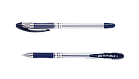 Ручка шариковая масляная Buromax MaxOFFICE BM.8352, 0,7 мм, прозрачный корпус, резиновый грип