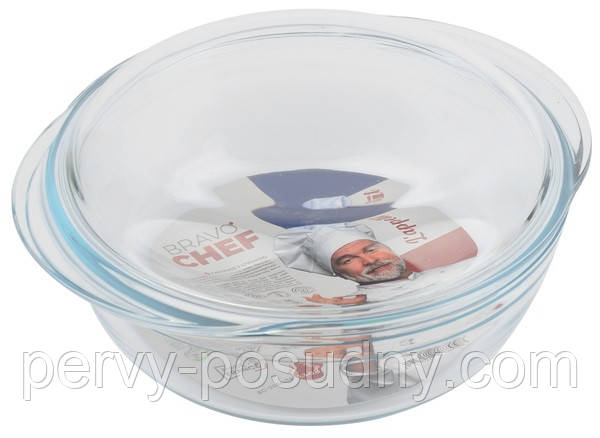 Каструля із кришкою Pot.gl.cer. BRAVO CHEF 2,3 л+0,8 л (BC-208A/FR)